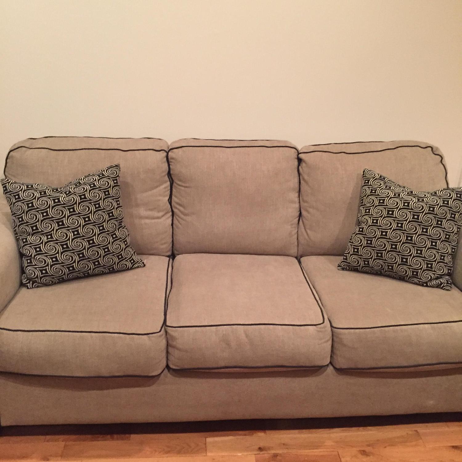 Ashley's 3-Seater Sofa w/ Black Piping - image-3