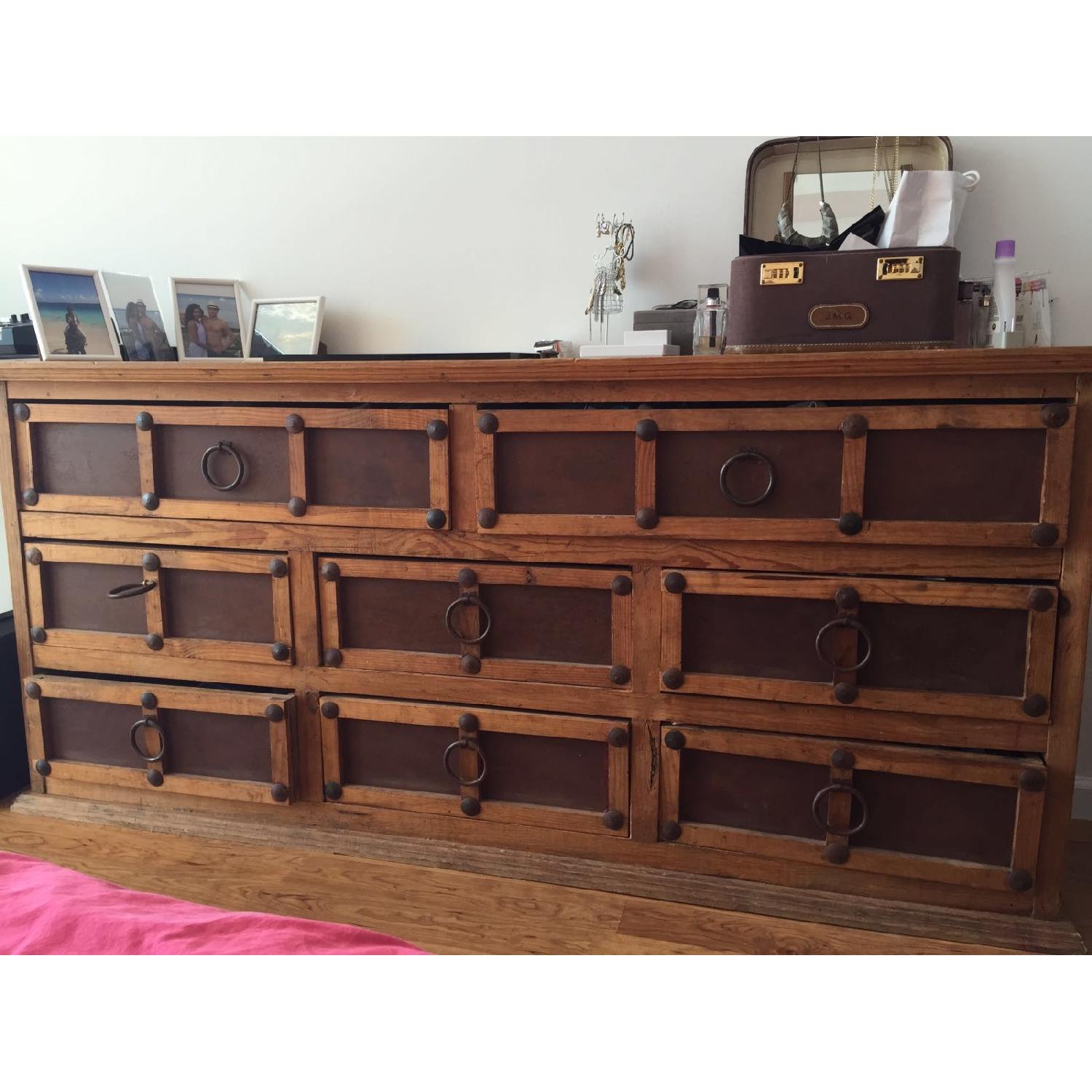 Antique Wooden Commode + Night Table - image-1