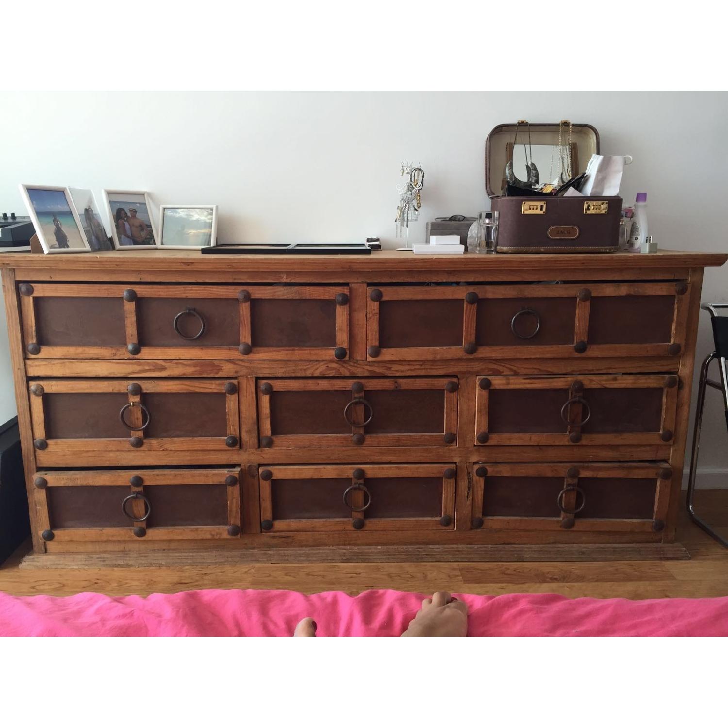 Antique Wooden Commode + Night Table - image-2