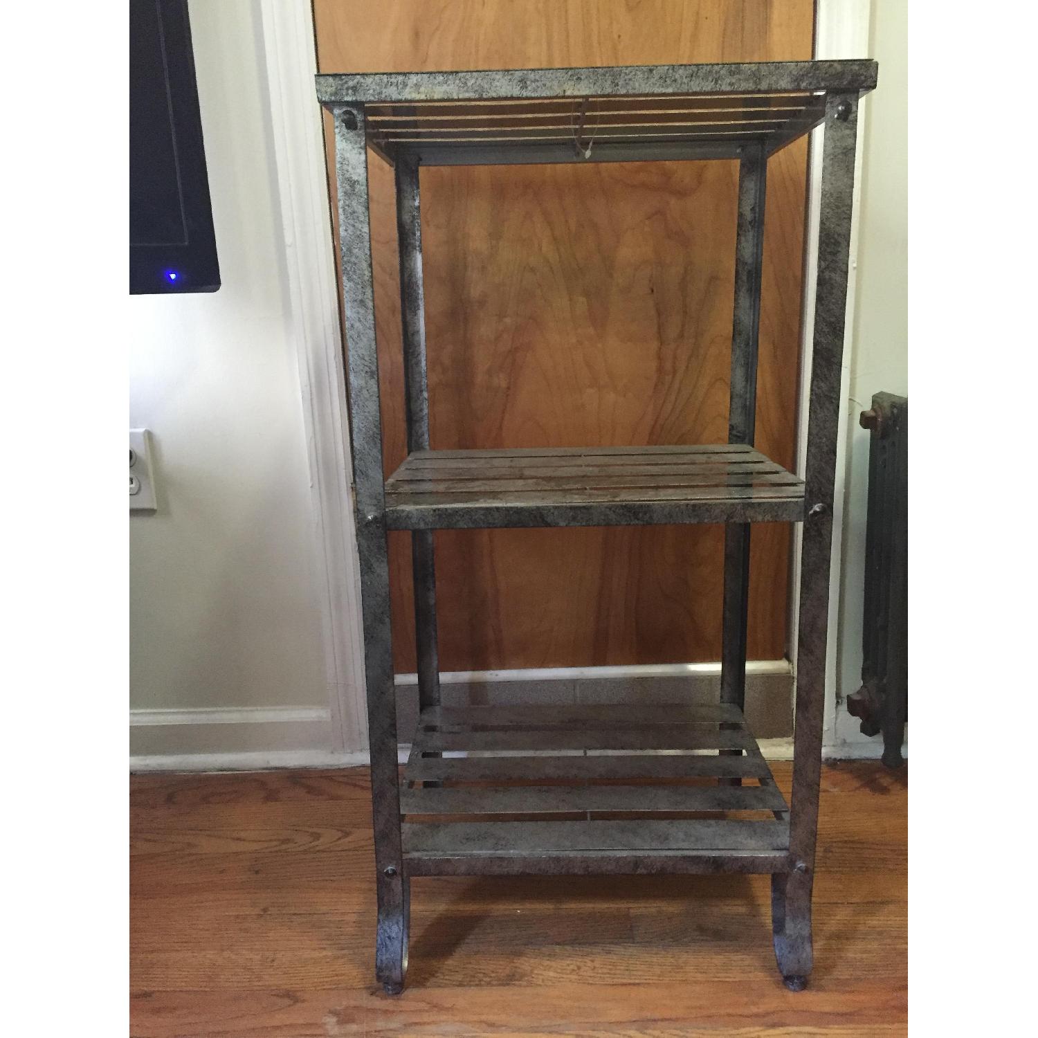 Industrial-Style 3 Shelf Side Table - image-1