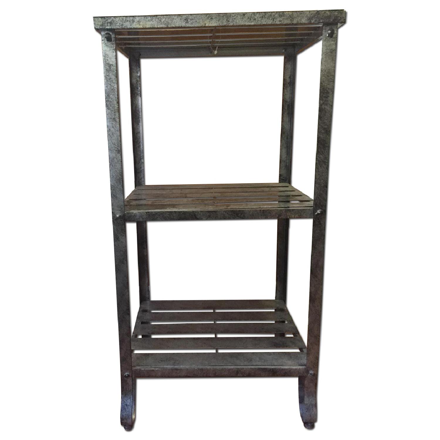 Industrial-Style 3 Shelf Side Table - image-0