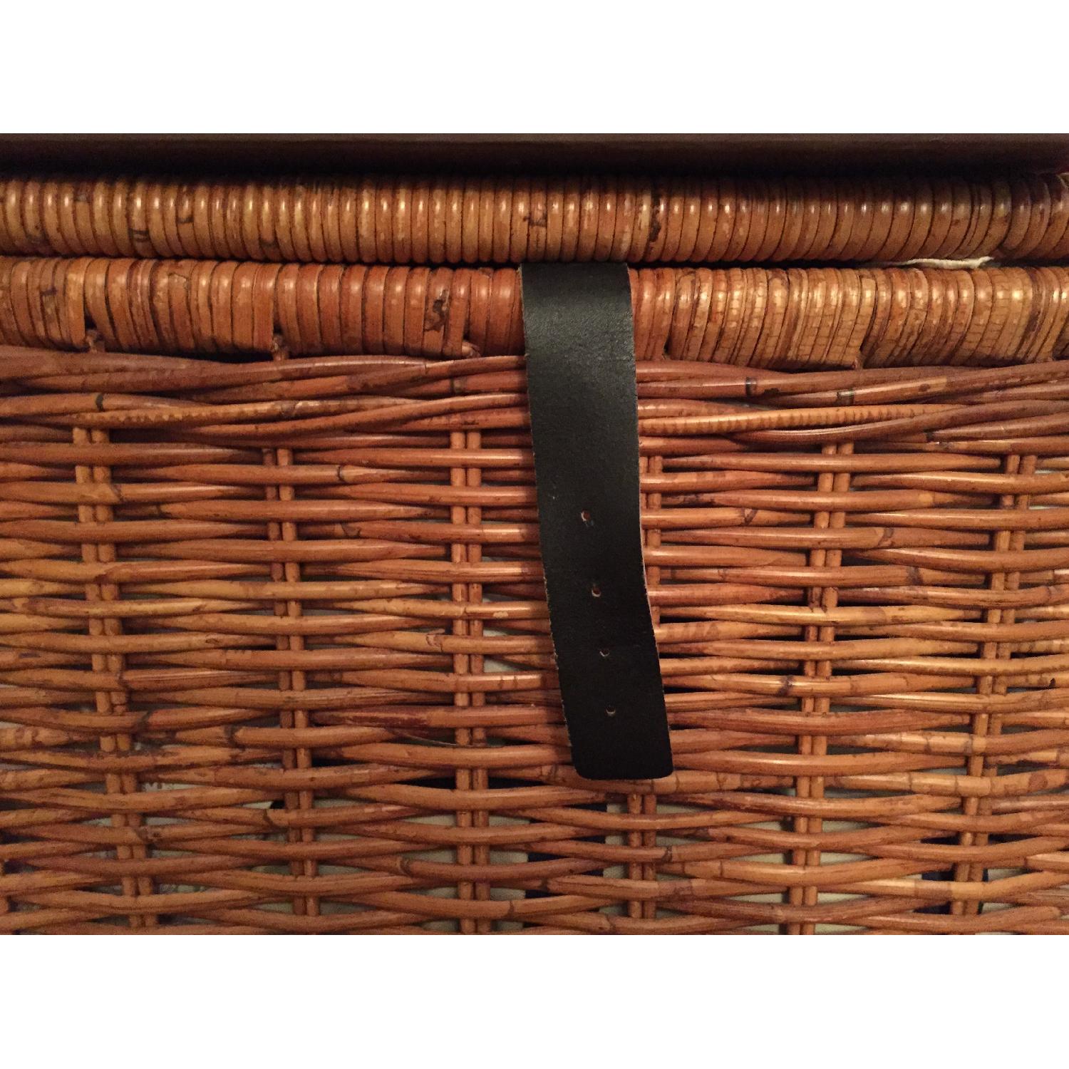 Ikea Byholma Wicker Chest in Brown AptDeco