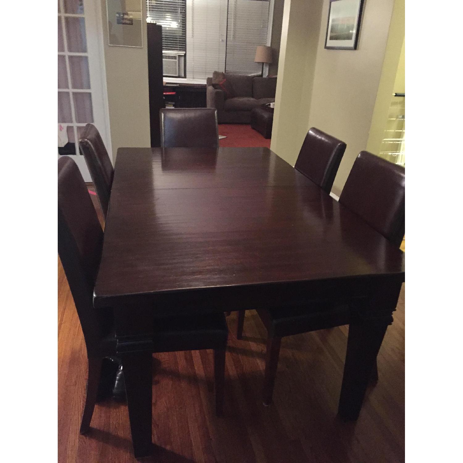 Pottery Barn Solid Wood Extendable Dining Room Table - image-1