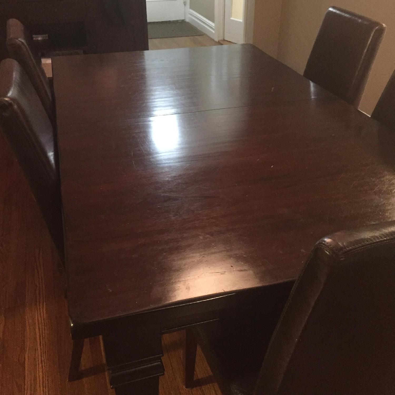 Pottery Barn Solid Wood Extendable Dining Room Table - image-2