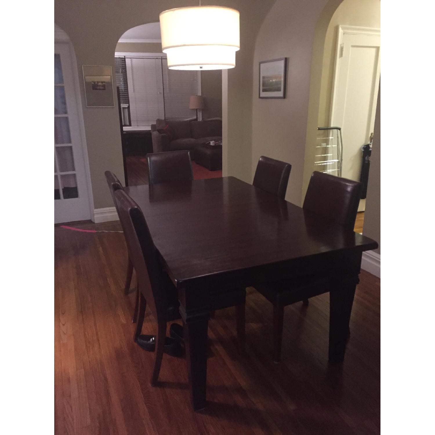 Pottery Barn Solid Wood Extendable Dining Room Table - image-4