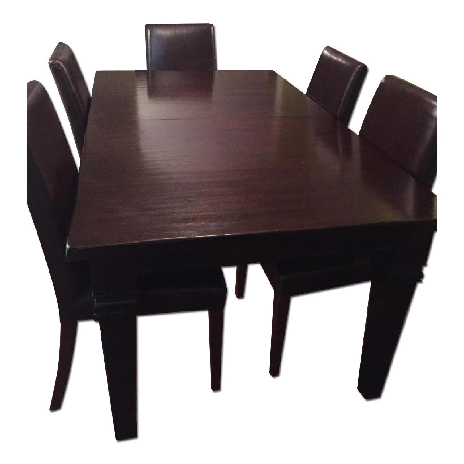 Pottery Barn Solid Wood Extendable Dining Room Table - image-0