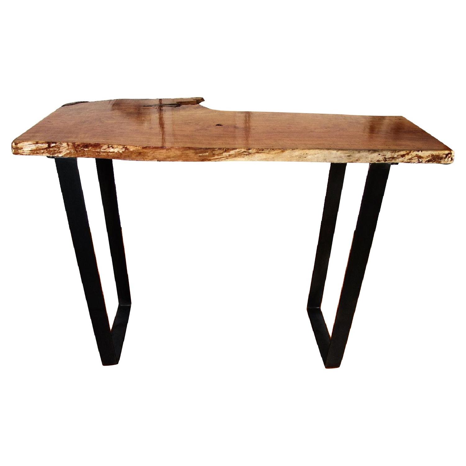 Cherry Wood Live Edge Table - image-0
