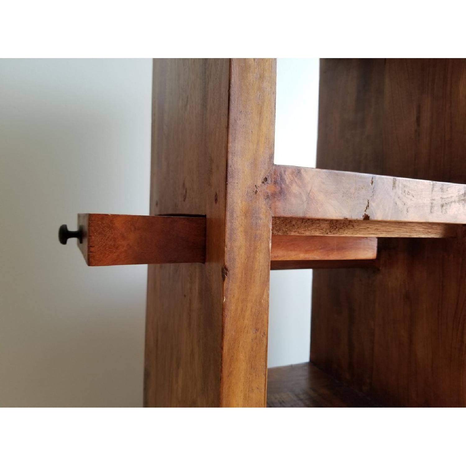 Solid Wood 10 Cubby Stair Shelving Unit - image-5