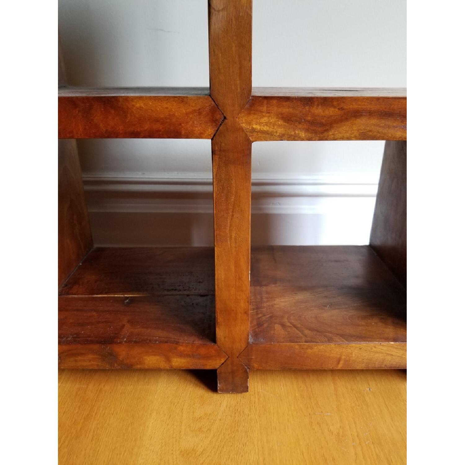 Solid Wood 10 Cubby Stair Shelving Unit - image-6