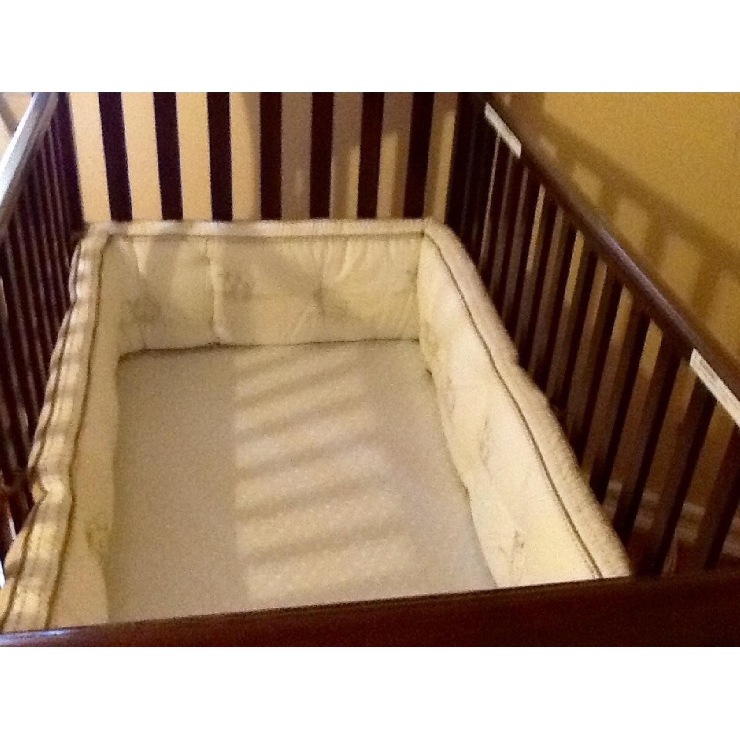 Pottery Barn Espresso Sleigh Crib - image-5