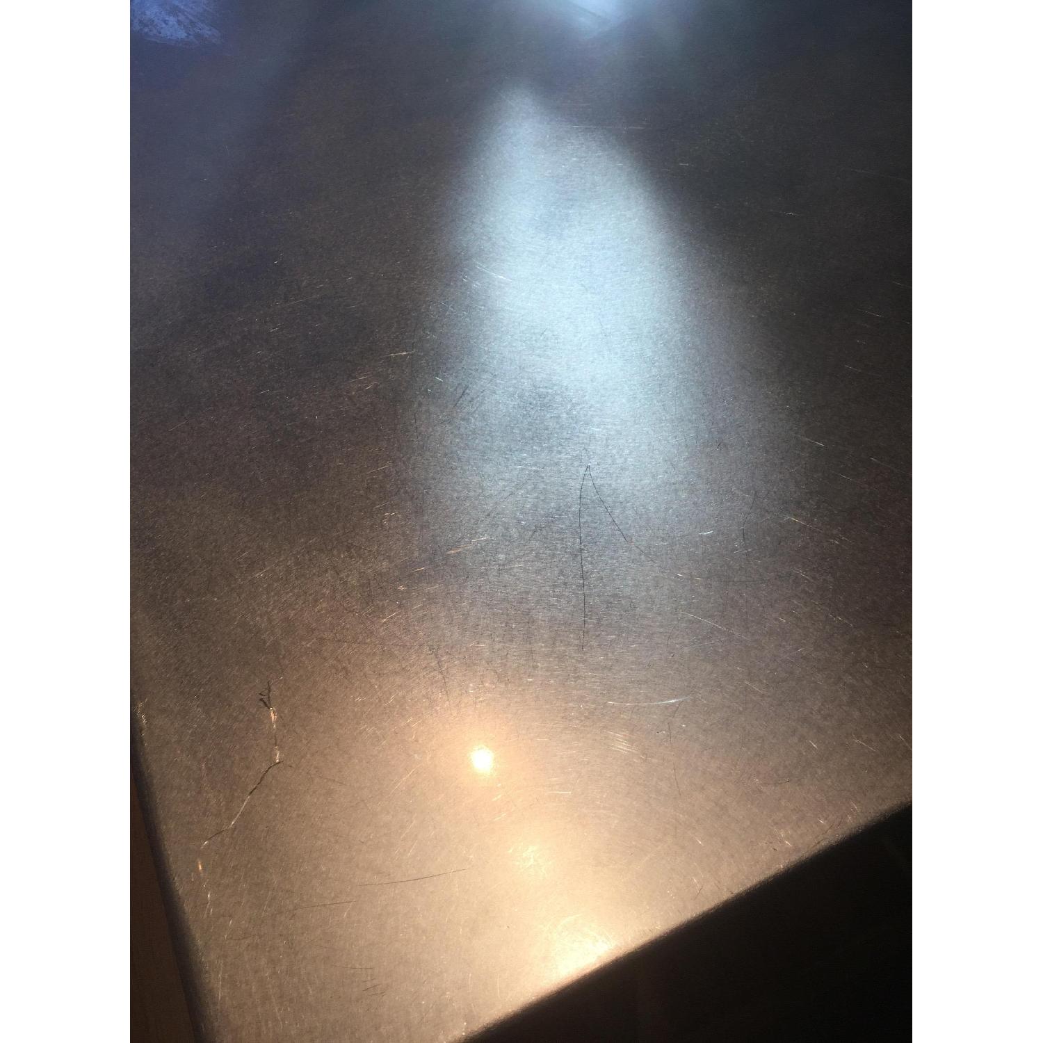 West Elm Kitchen Island in Acacia w/ Stainless Steel Top - image-4