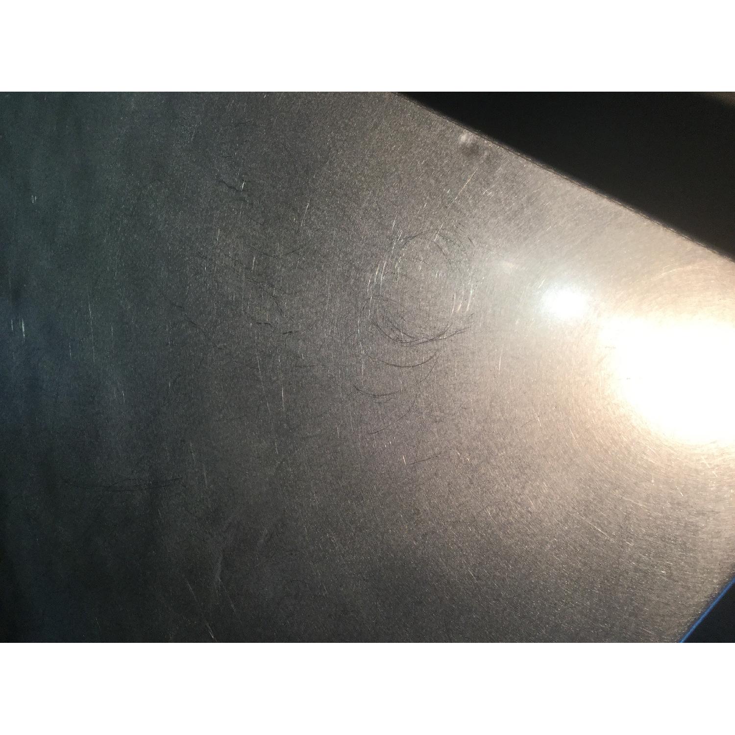 West Elm Kitchen Island in Acacia w/ Stainless Steel Top - image-5