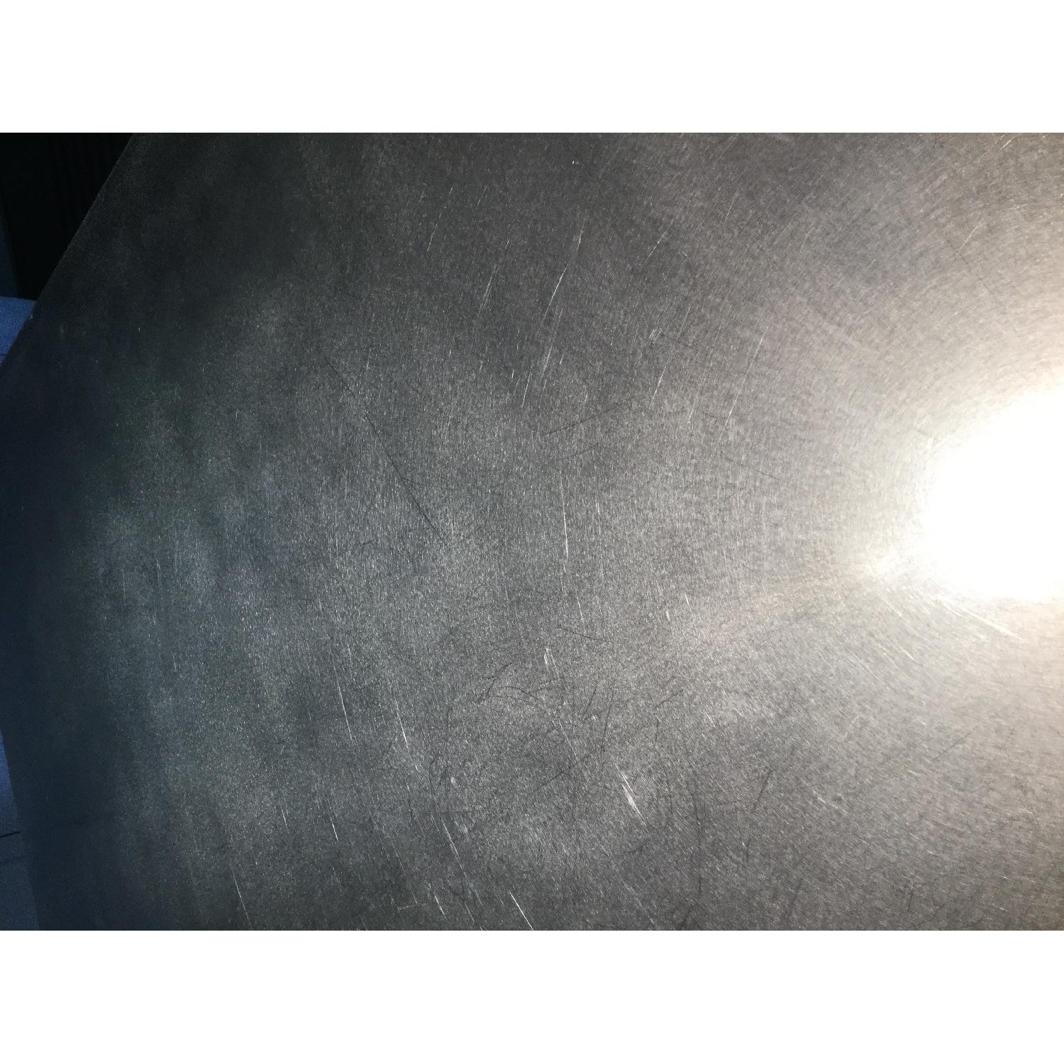 West Elm Kitchen Island in Acacia w/ Stainless Steel Top - image-6