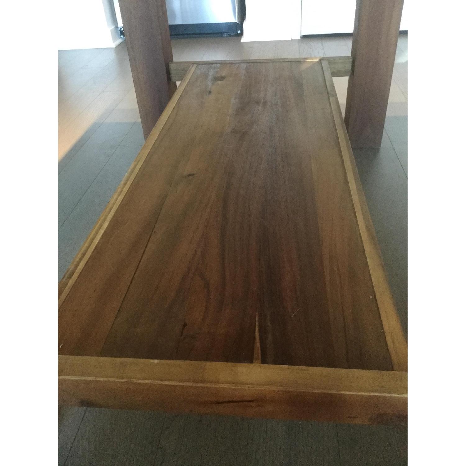 West Elm Kitchen Island in Acacia w/ Stainless Steel Top - image-7