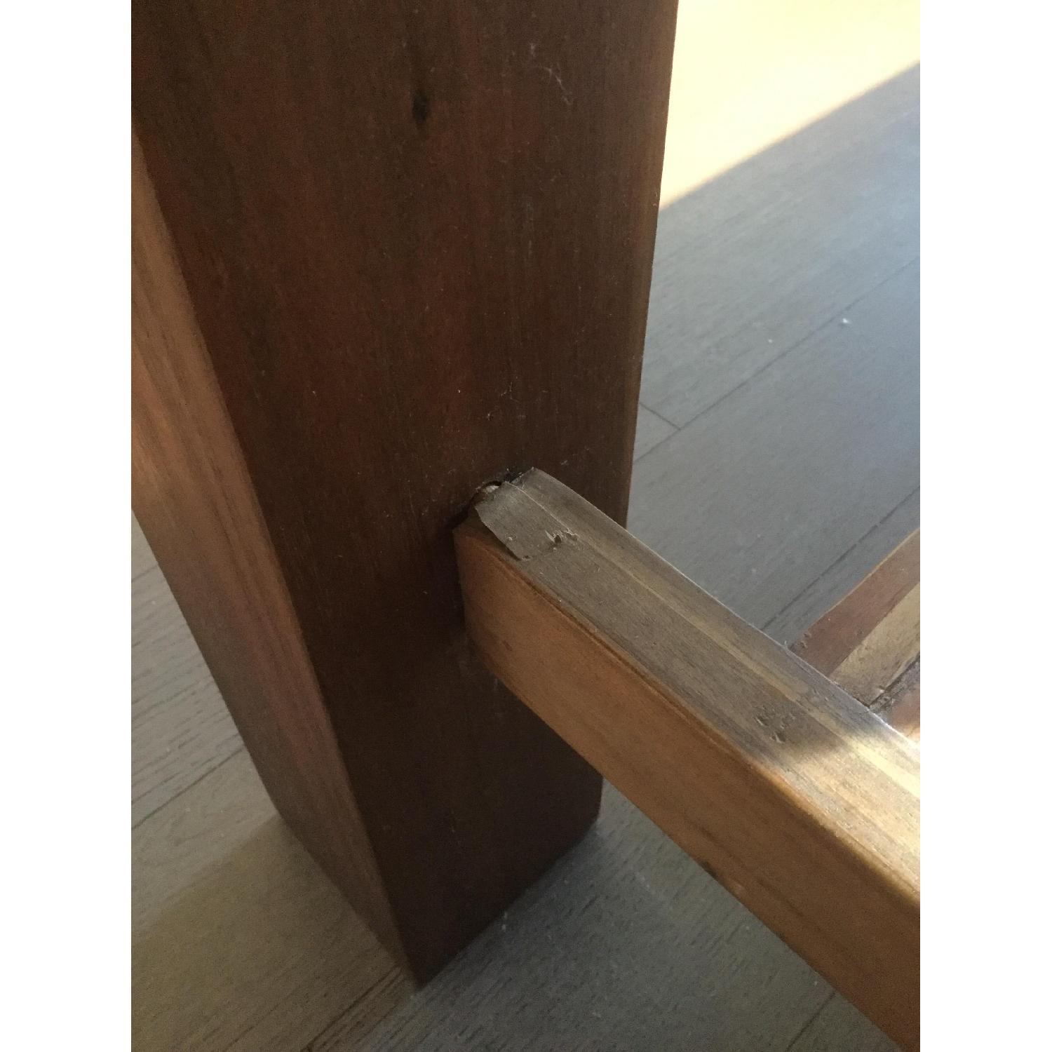 West Elm Kitchen Island in Acacia w/ Stainless Steel Top - image-8