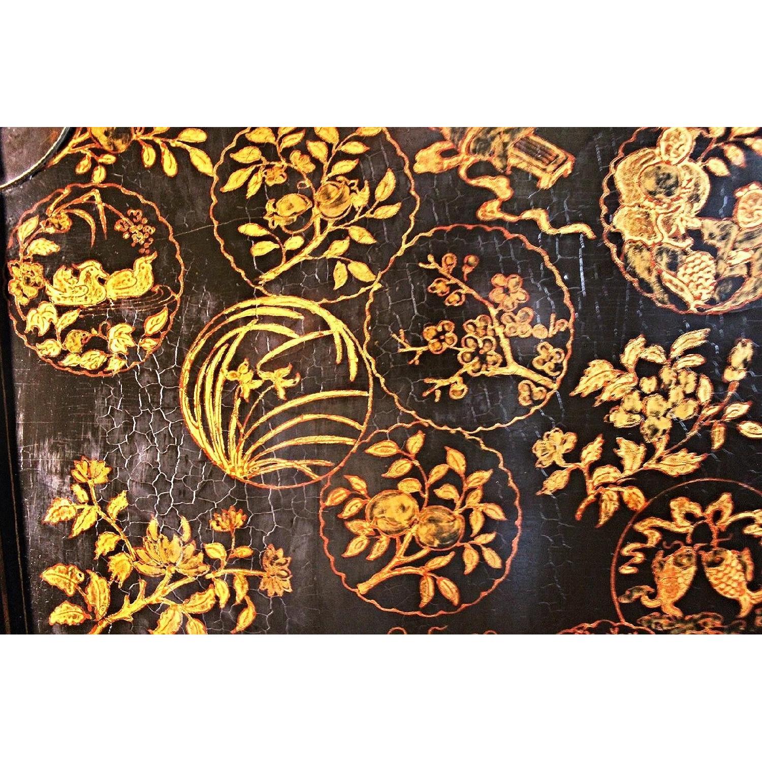 Vintage Early Lacquered Chinese Armoire/Cabinet - image-5