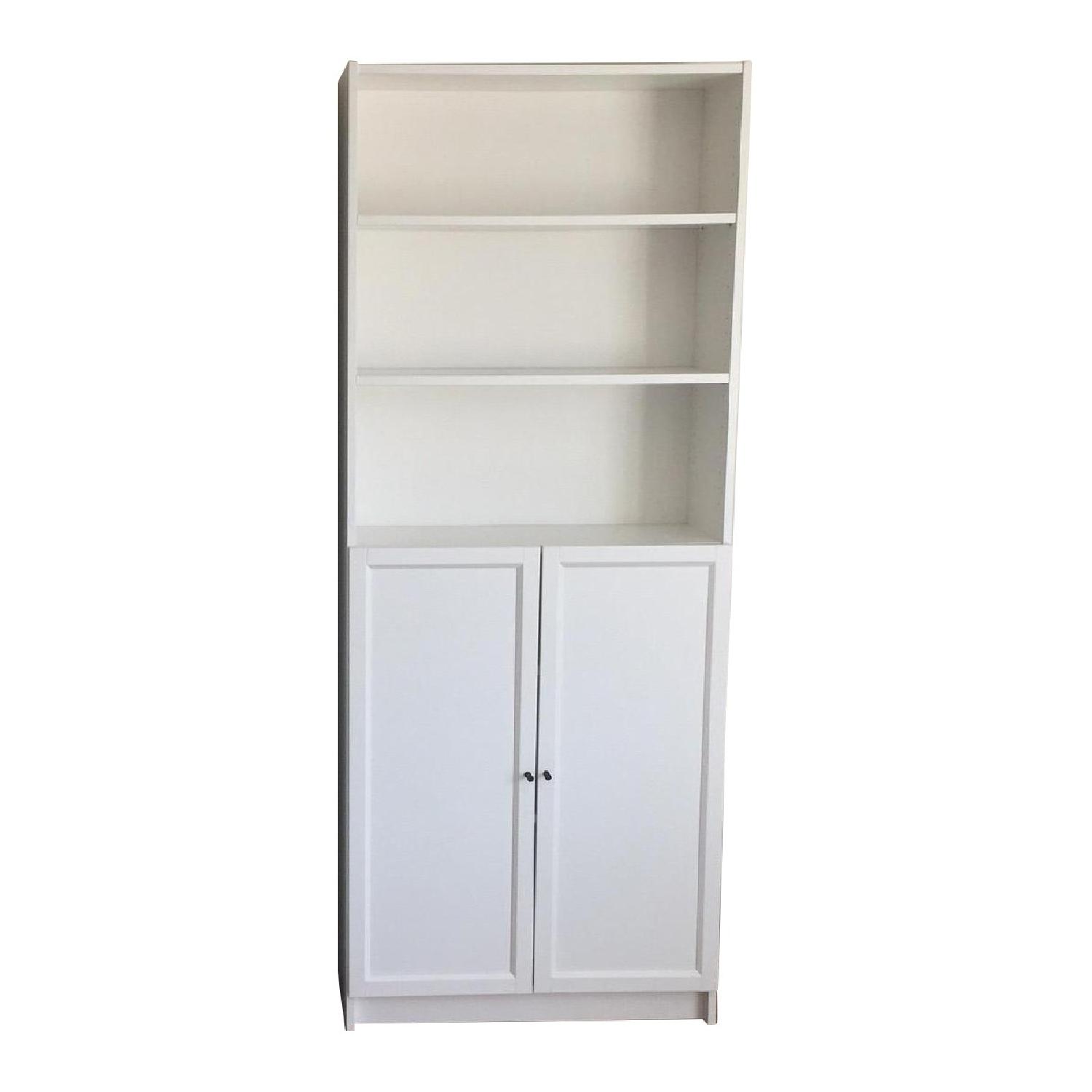 Ikea Billy Bookcase w/ Lower Doors AptDeco