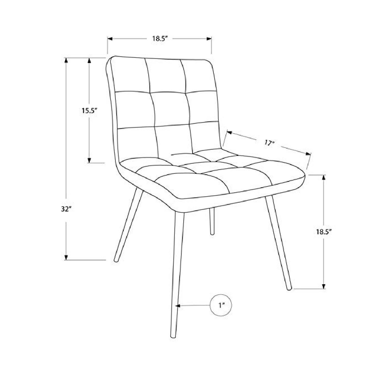 Monarch White LeatherLook & Chrome Metal Dining Chairs AptDeco