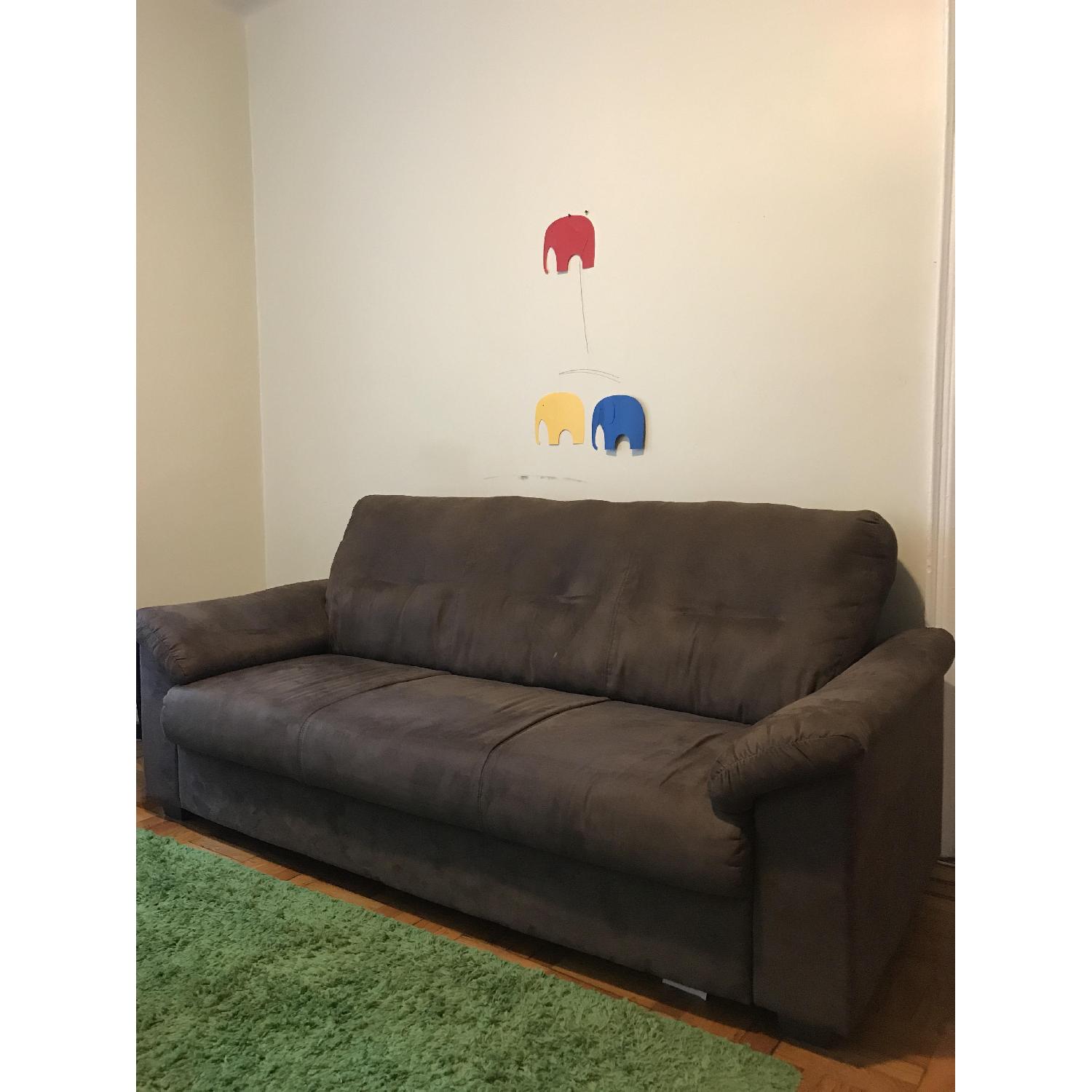 Ikea Knislinge Dark Brown 3 Seater Sofa - image-1