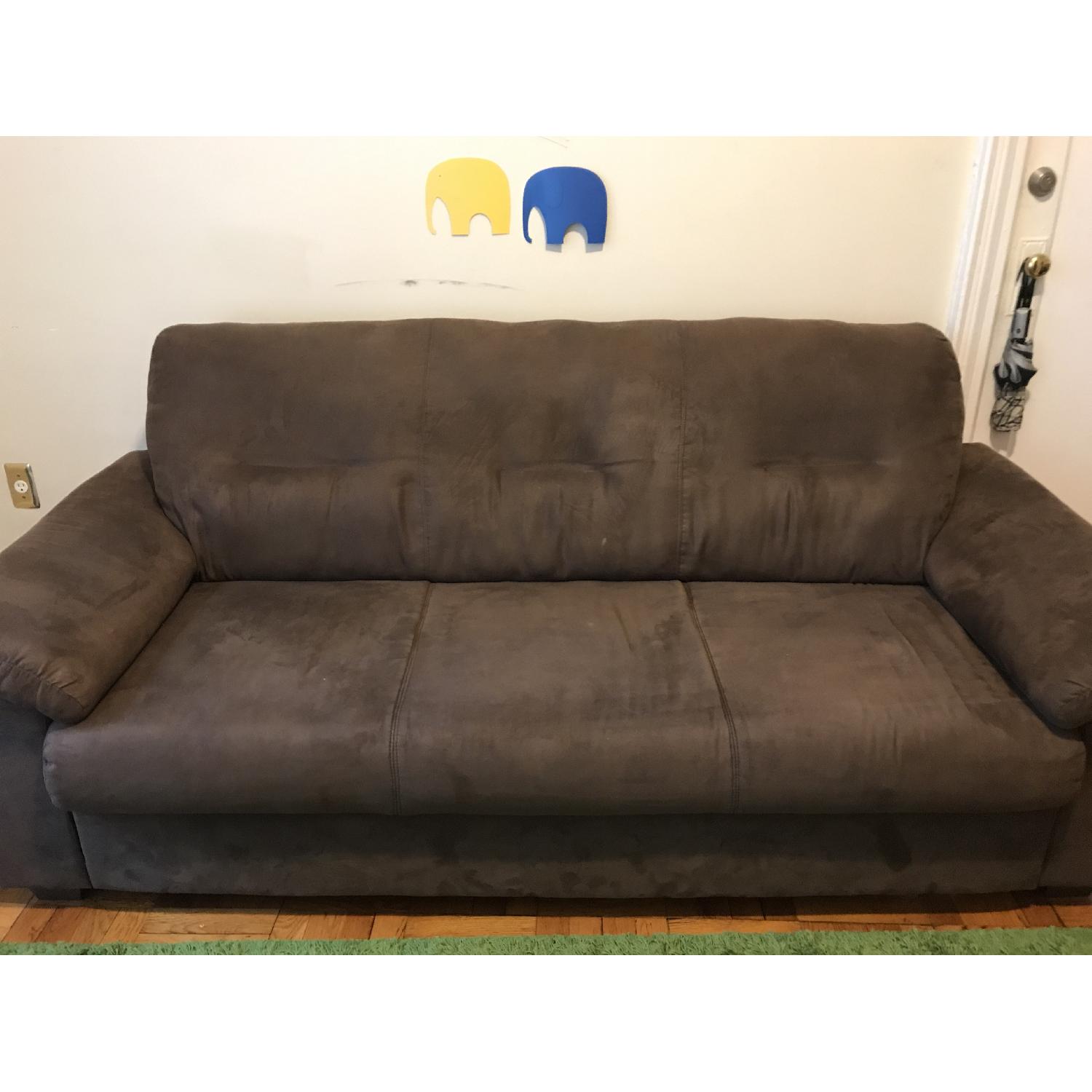 Ikea Knislinge Dark Brown 3 Seater Sofa - image-3