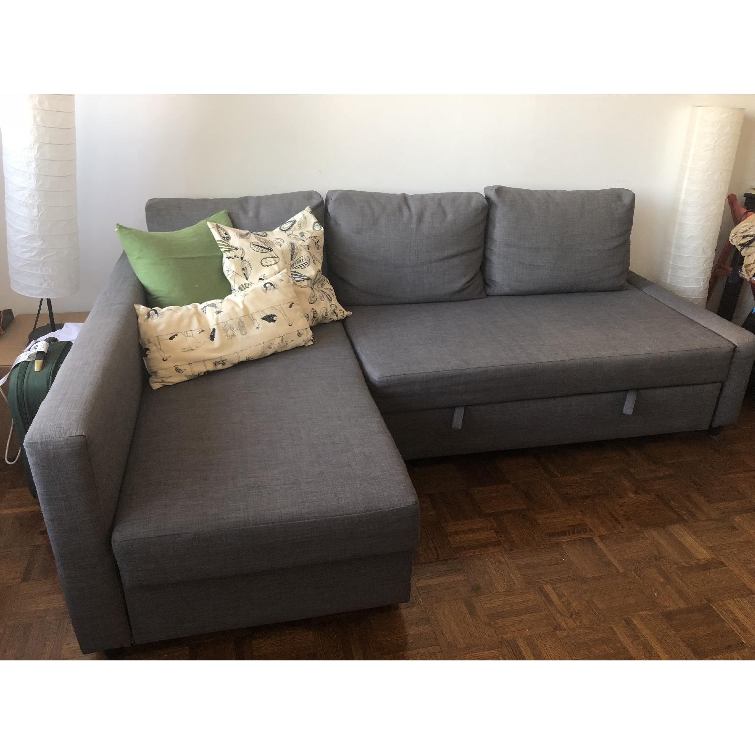 Ikea Friheten 3 Seat Sleeper Sectional Sofa w/ Storage - image-2