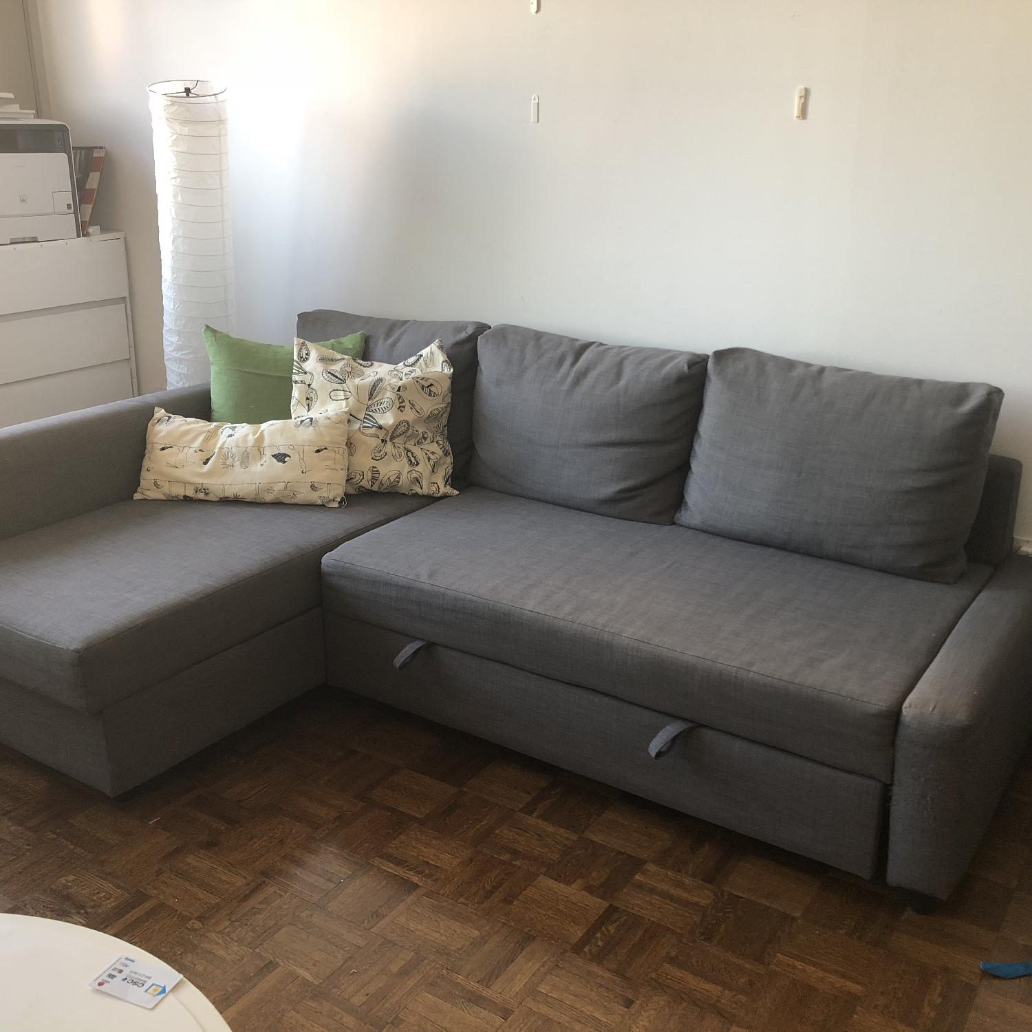 Ikea Friheten 3 Seat Sleeper Sectional Sofa w/ Storage - image-3