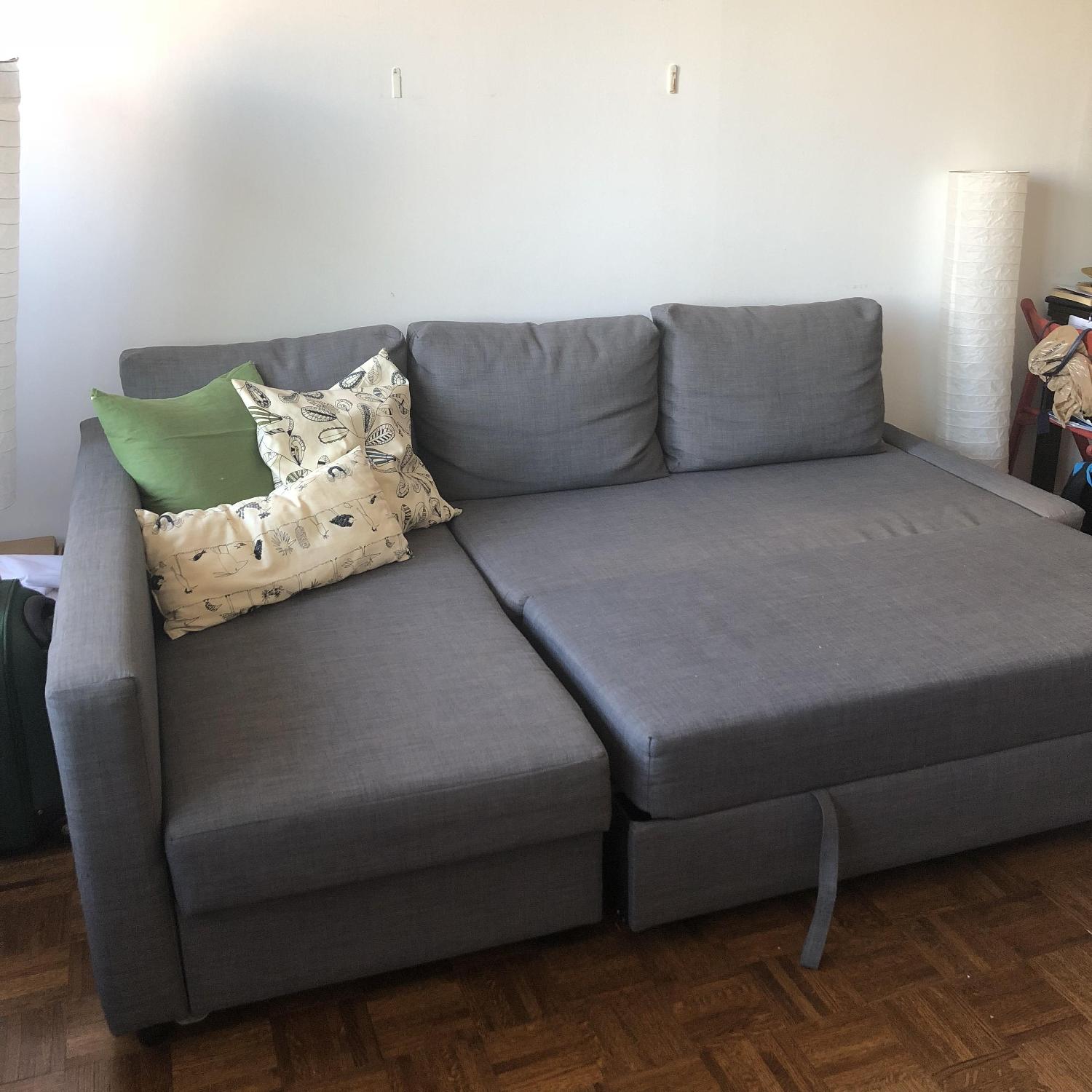 Ikea Friheten 3 Seat Sleeper Sectional Sofa w/ Storage - image-4