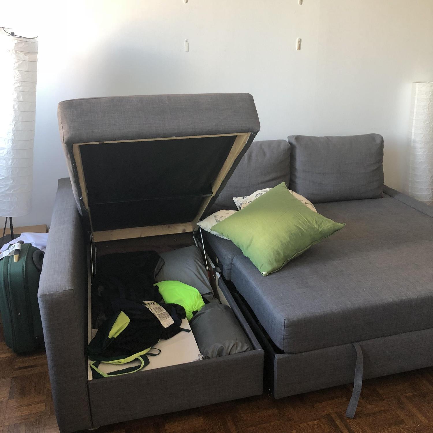 Ikea Friheten 3 Seat Sleeper Sectional Sofa w/ Storage - image-5