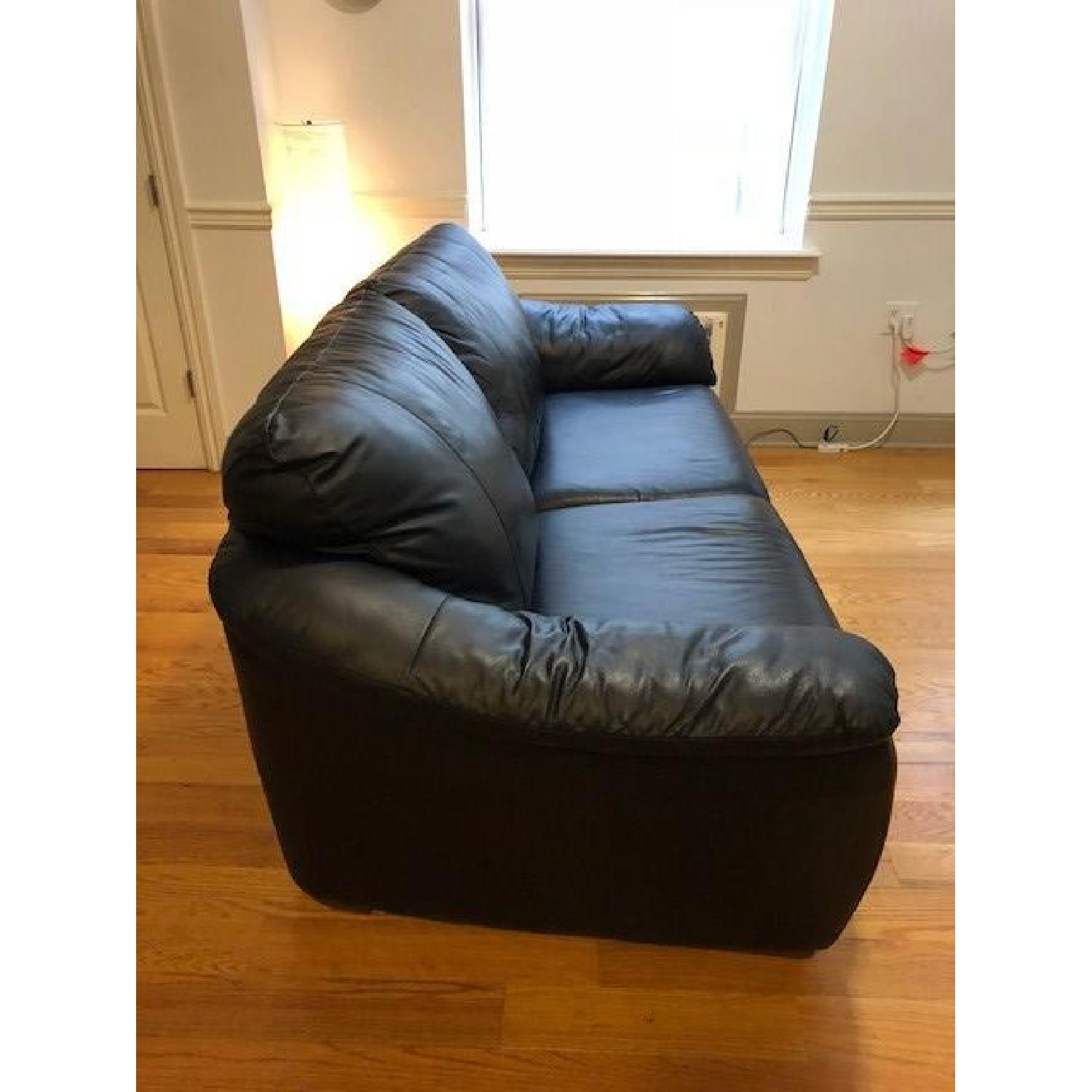 Ikea Alvros Leather Sleeper Sofa - image-5