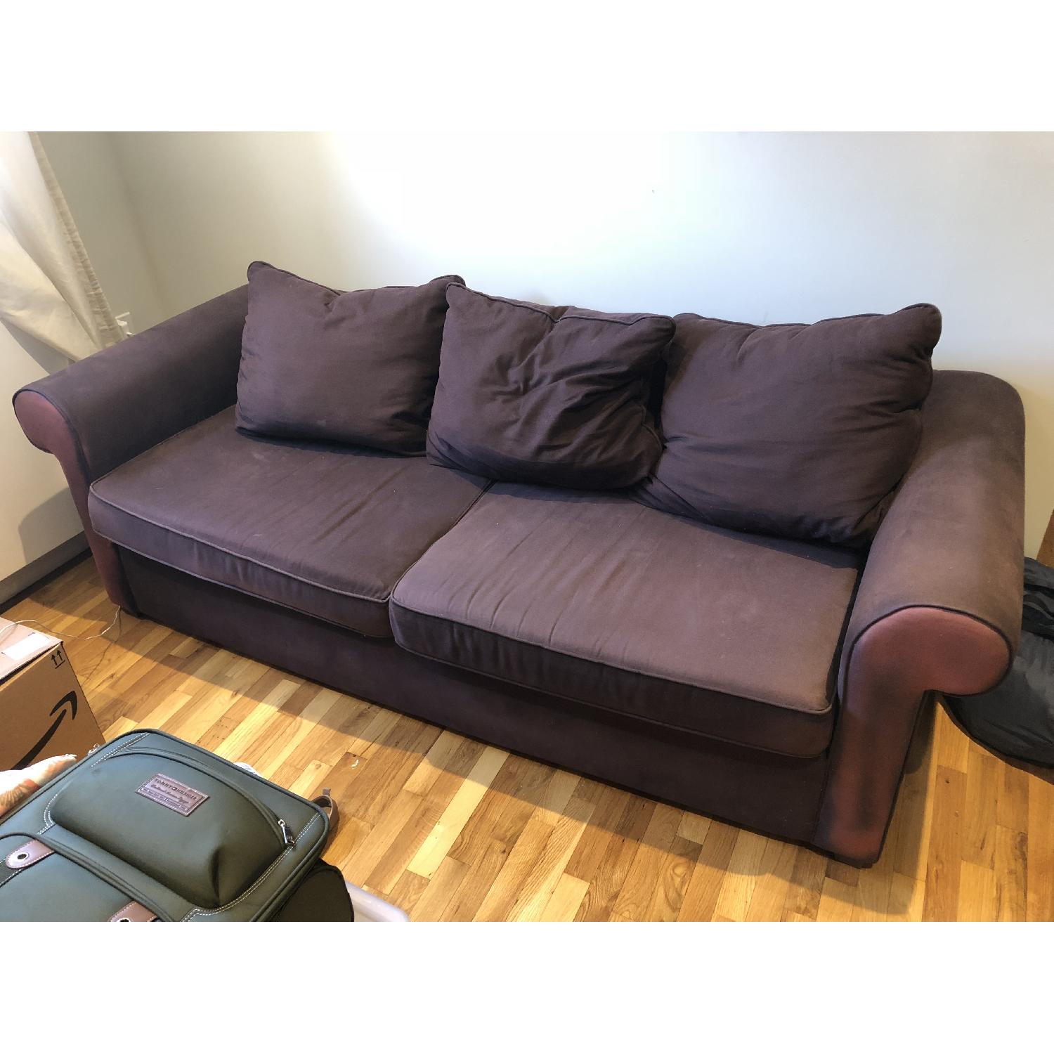Ikea Purple Sofa - image-1