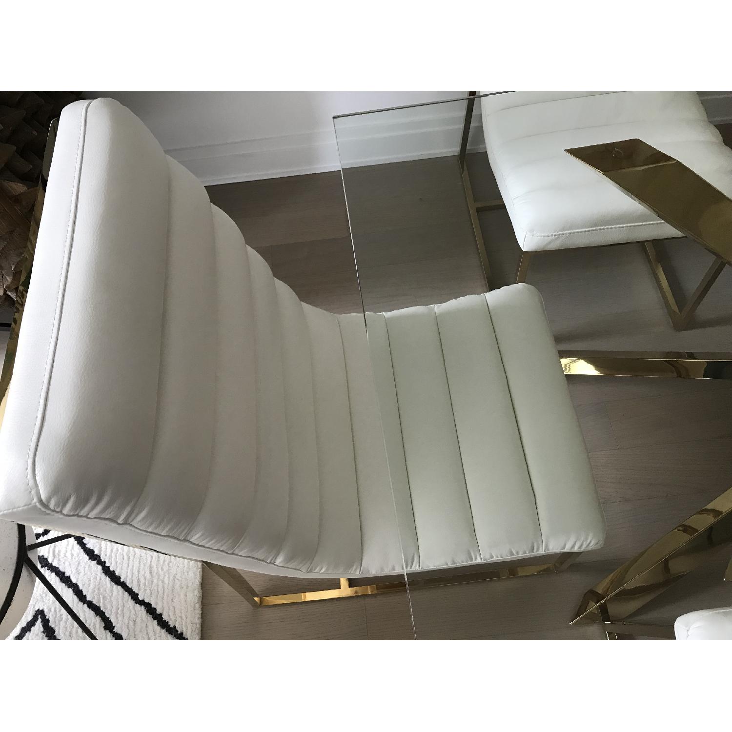 Z Gallerie Estella Dining Table w/ 6 Gunnar Side Chairs AptDeco