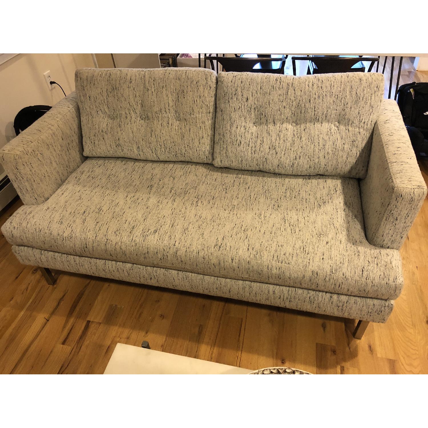 West Elm Peggy Loveseat in Scandinavian Winter Fabric - image-1