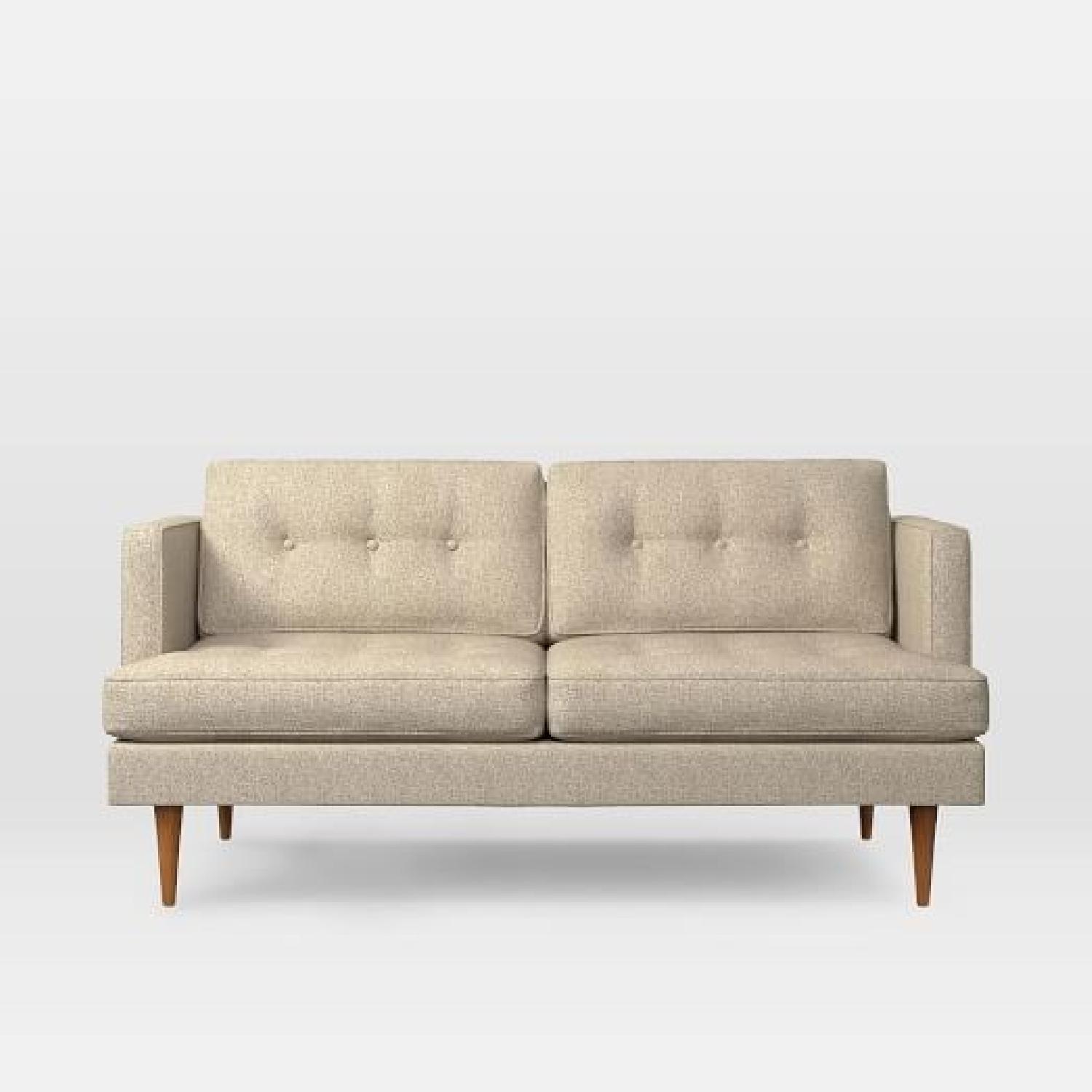 West Elm Peggy Loveseat in Scandinavian Winter Fabric - image-5
