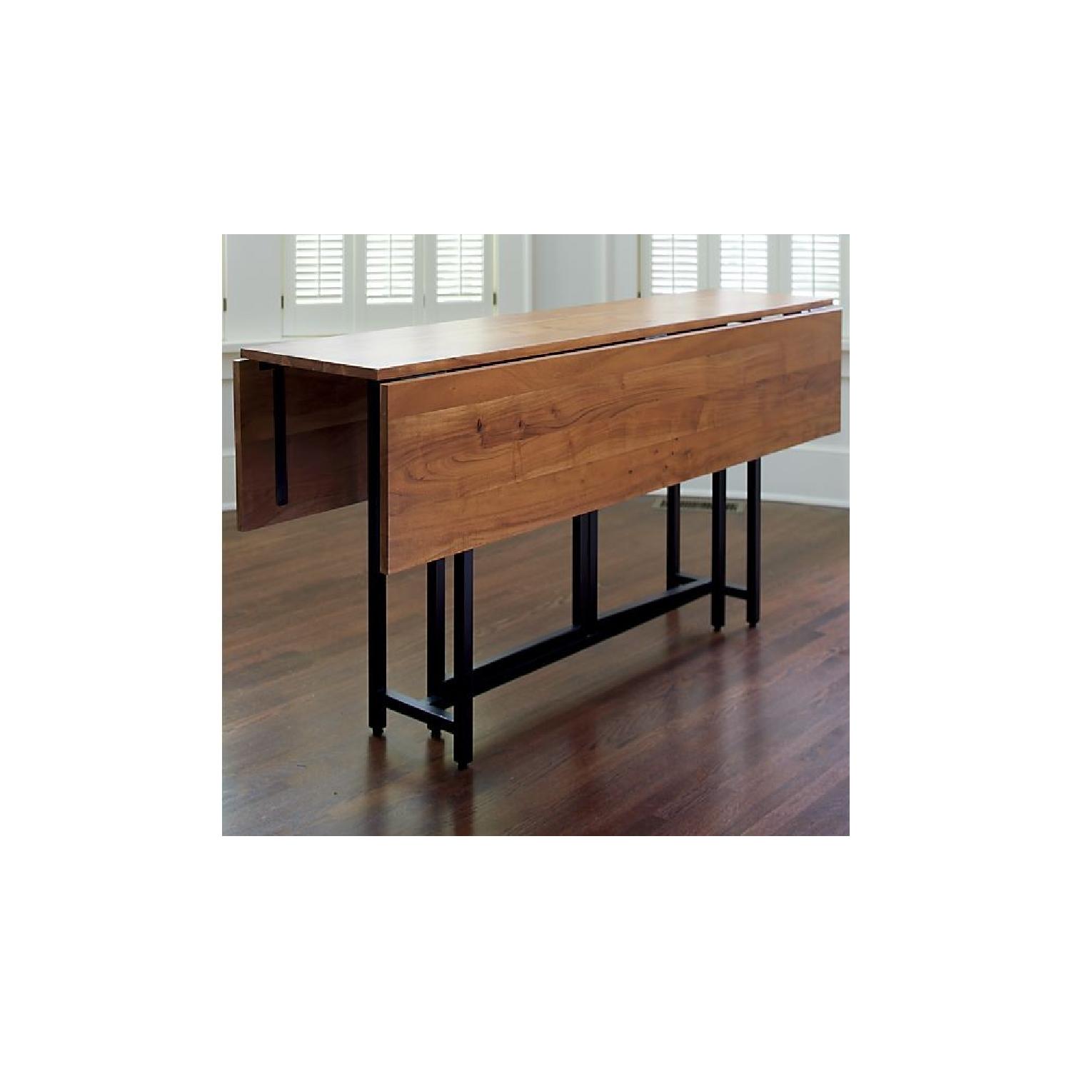 Crate & Barrel Origami Drop Leaf Table - image-2