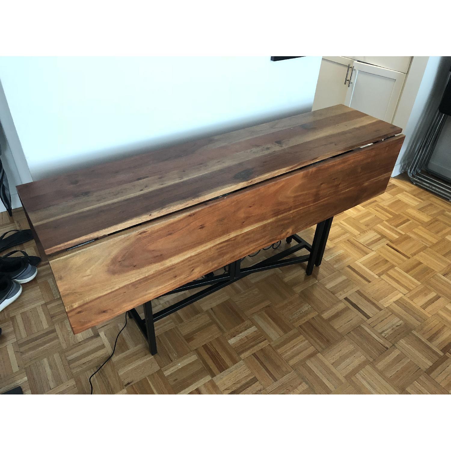 Crate & Barrel Origami Drop Leaf Table - image-4