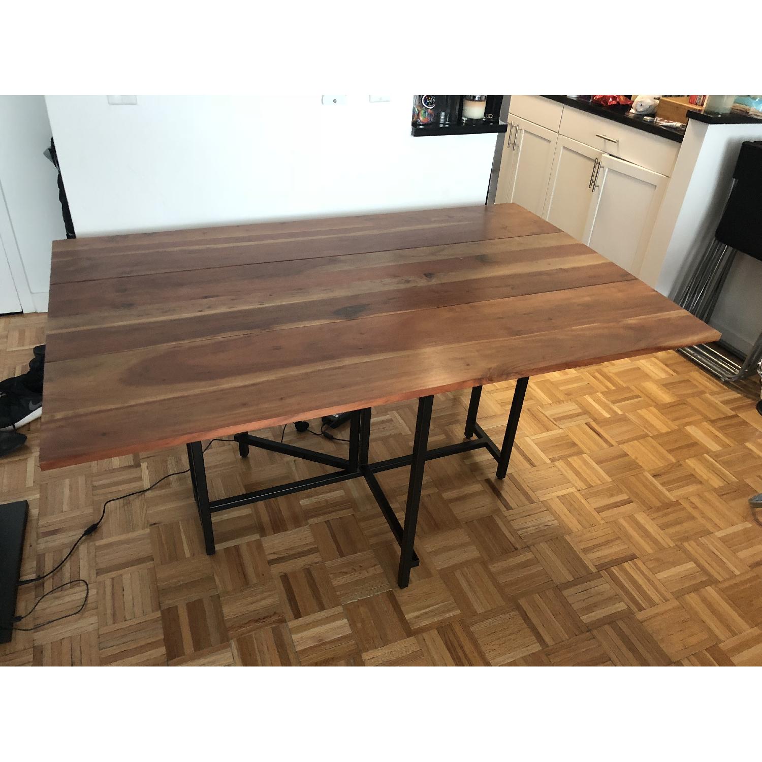 Crate & Barrel Origami Drop Leaf Table - image-5