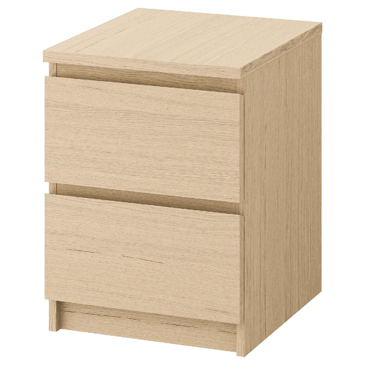 Ikea Malm 2-Drawer Side Tables - image-0