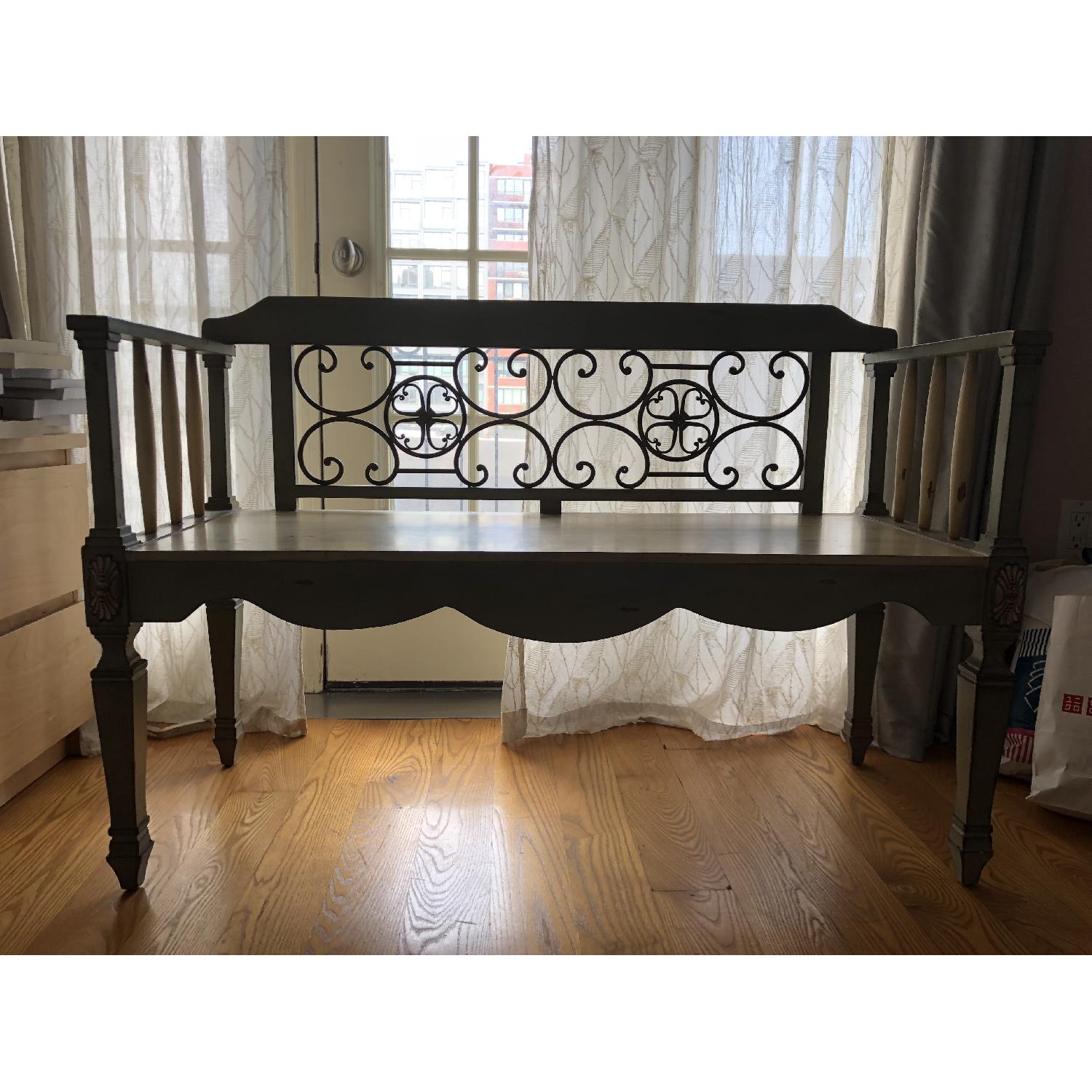 Pier 1 Shabby Chic Bench - image-1