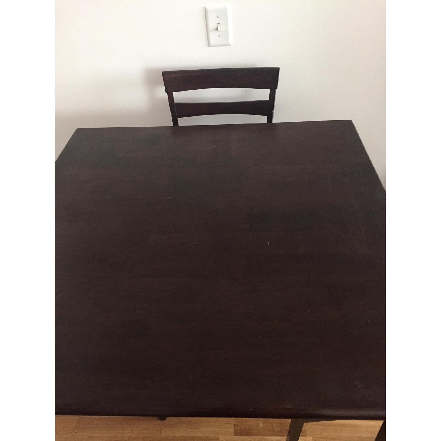 Ashley Dark Brown Square Dining Table w/ 4 Chairs - image-2