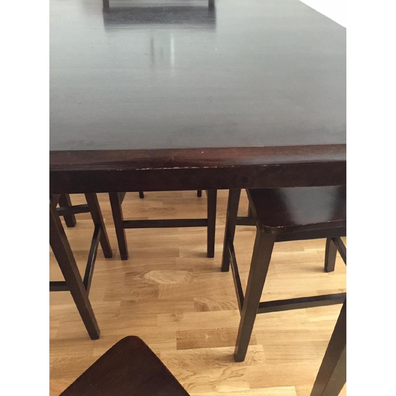 Ashley Dark Brown Square Dining Table w/ 4 Chairs - image-4