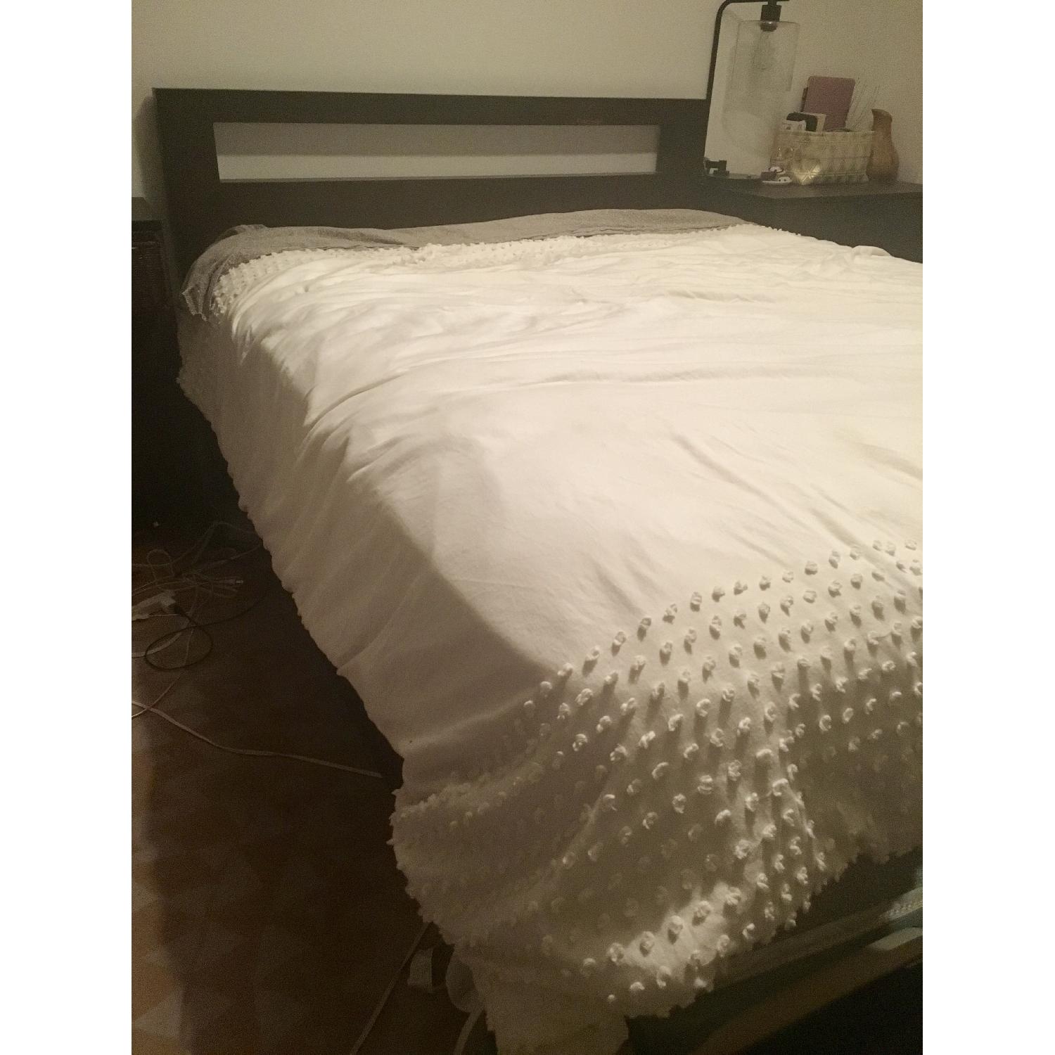 West Elm Cutout Queen Size Bed w/ Headboard - image-2