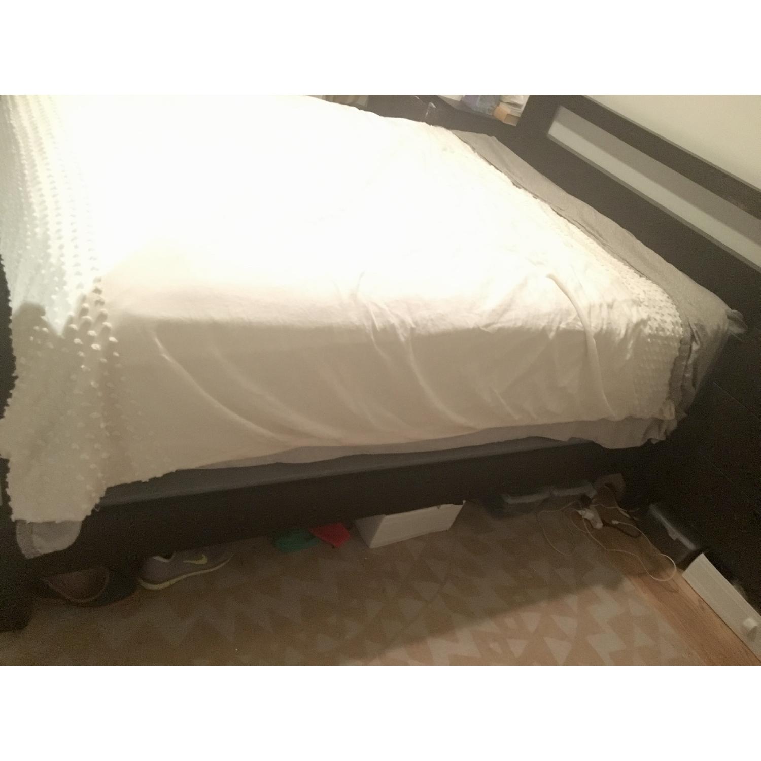 West Elm Cutout Queen Size Bed w/ Headboard - image-3