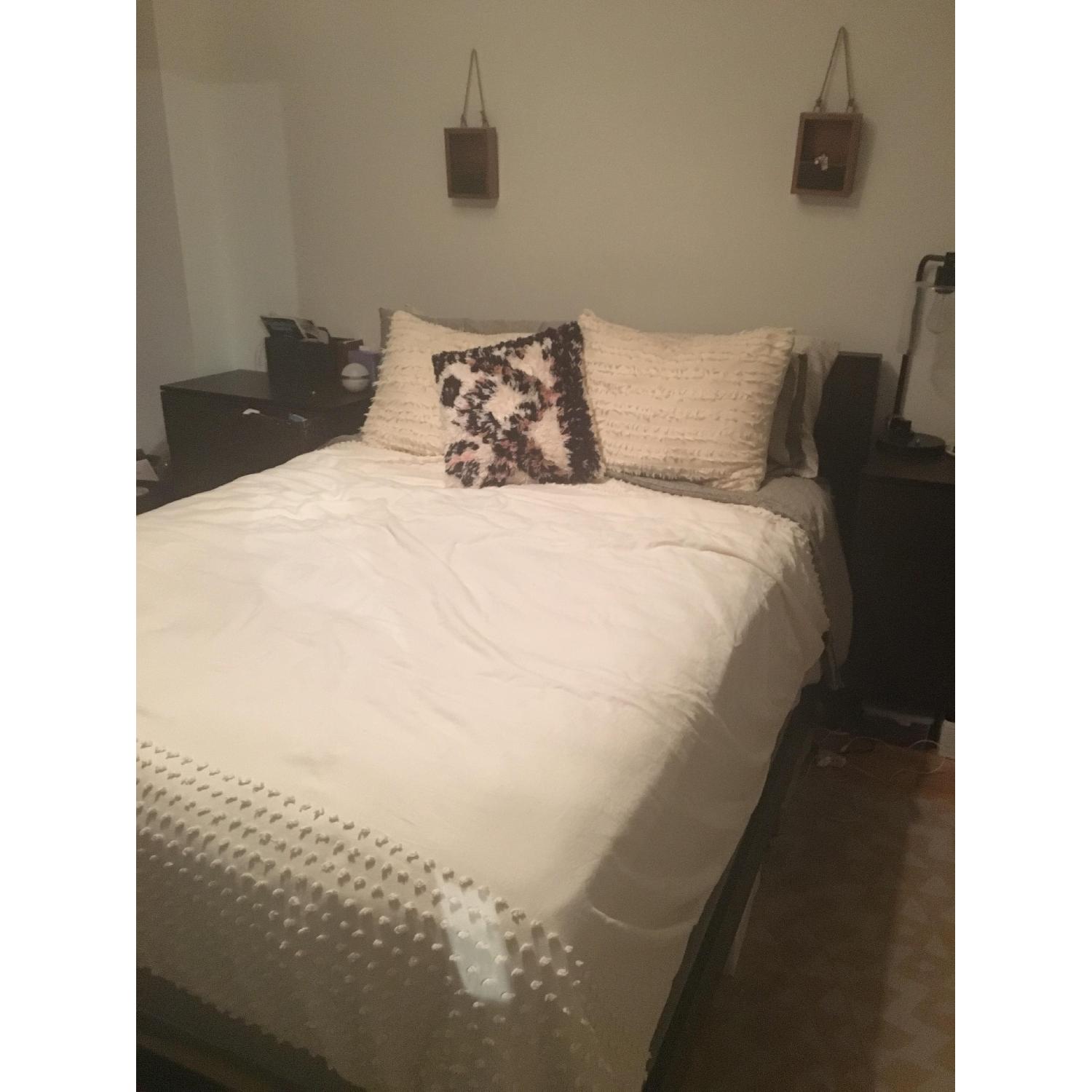 West Elm Cutout Queen Size Bed w/ Headboard - image-6