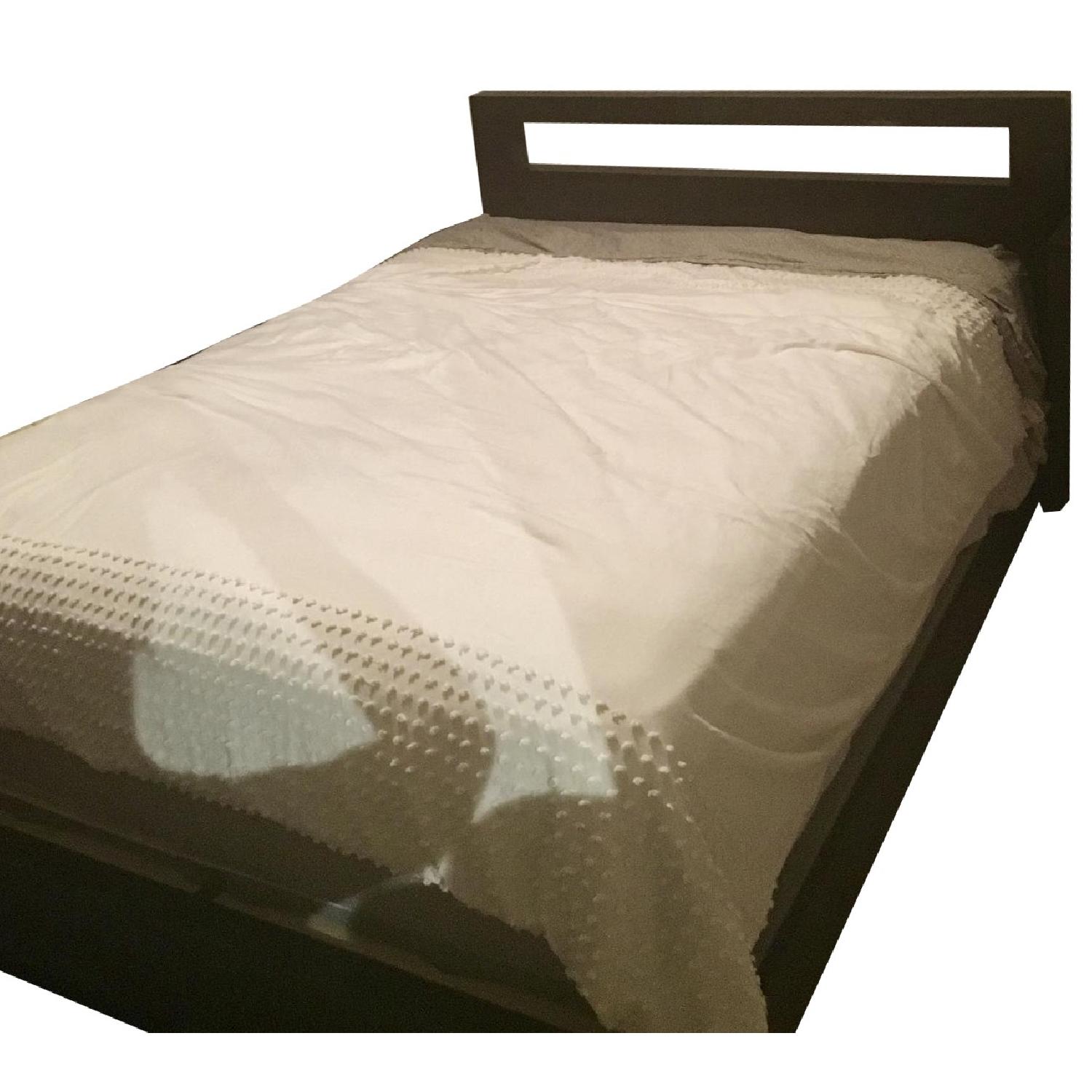 West Elm Cutout Queen Size Bed w/ Headboard - image-8