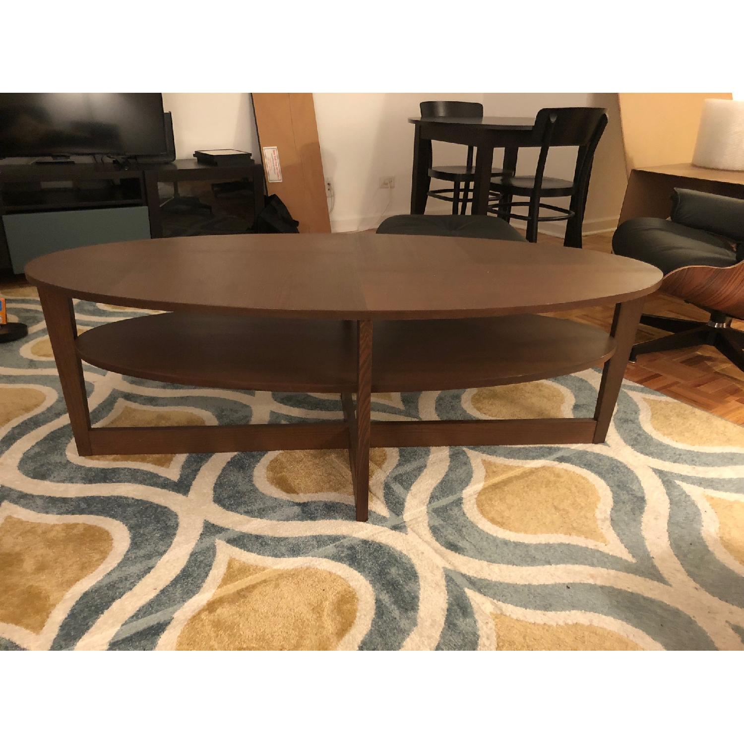 Ikea Vejmon Coffee Table in Brown AptDeco