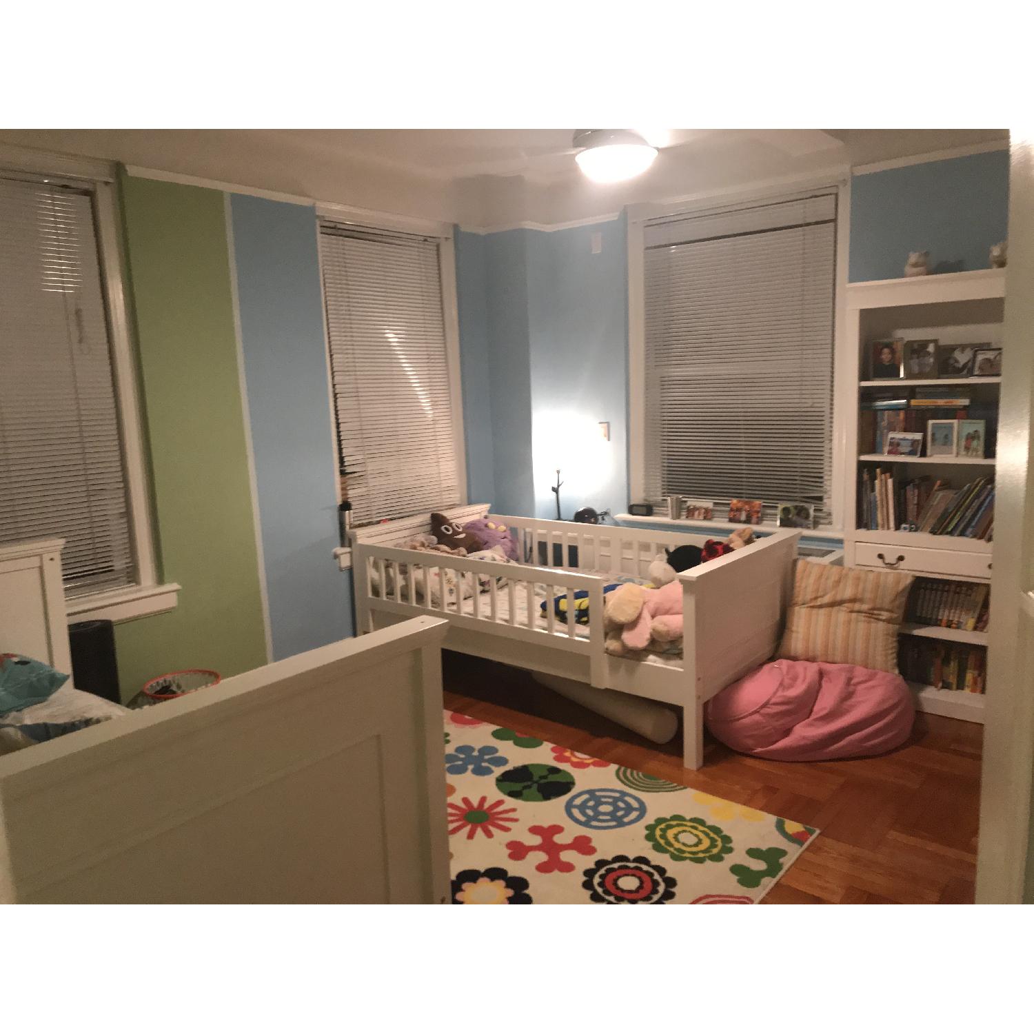 Pottery Barn White Wood Bunk Bed - image-1