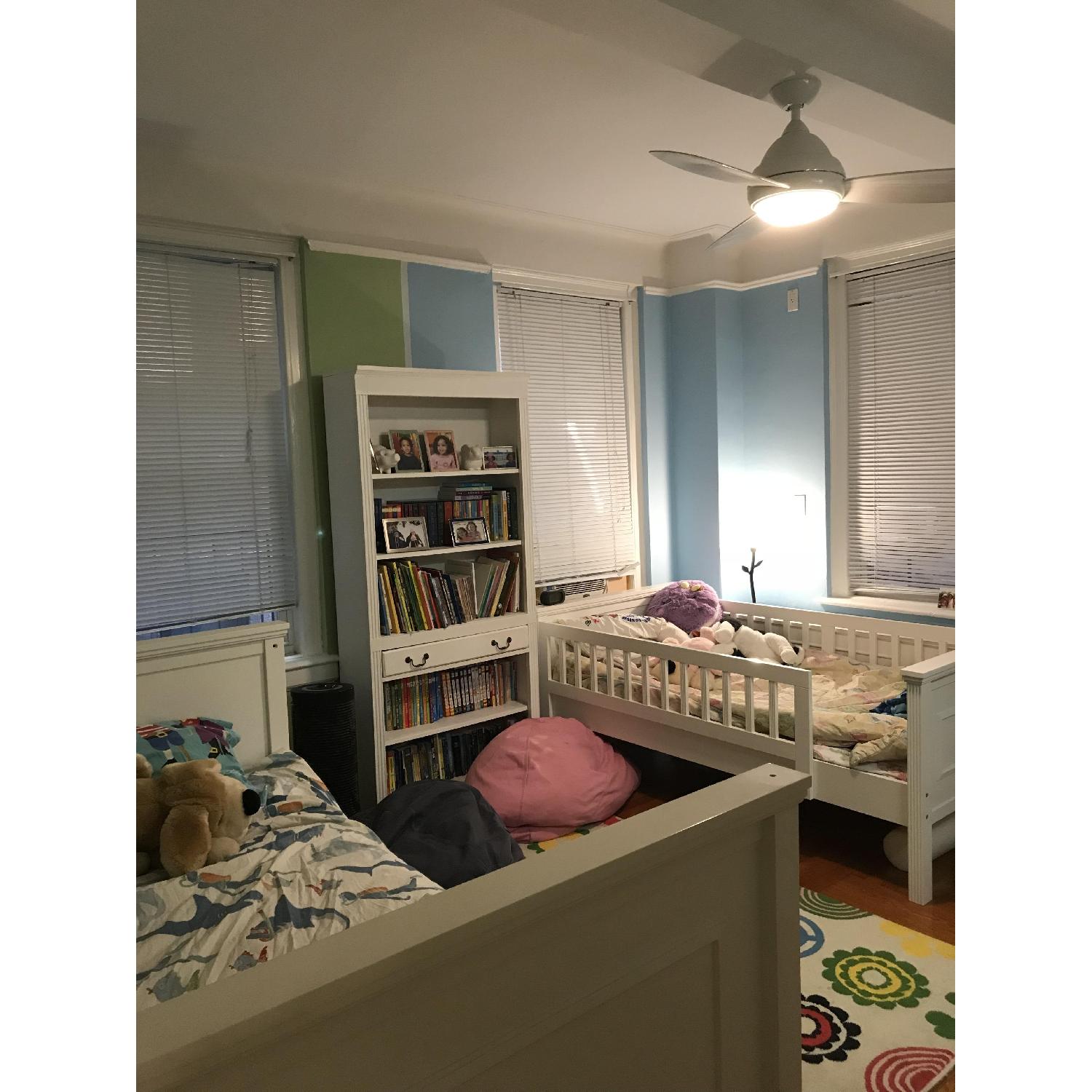 Pottery Barn White Wood Bunk Bed - image-2