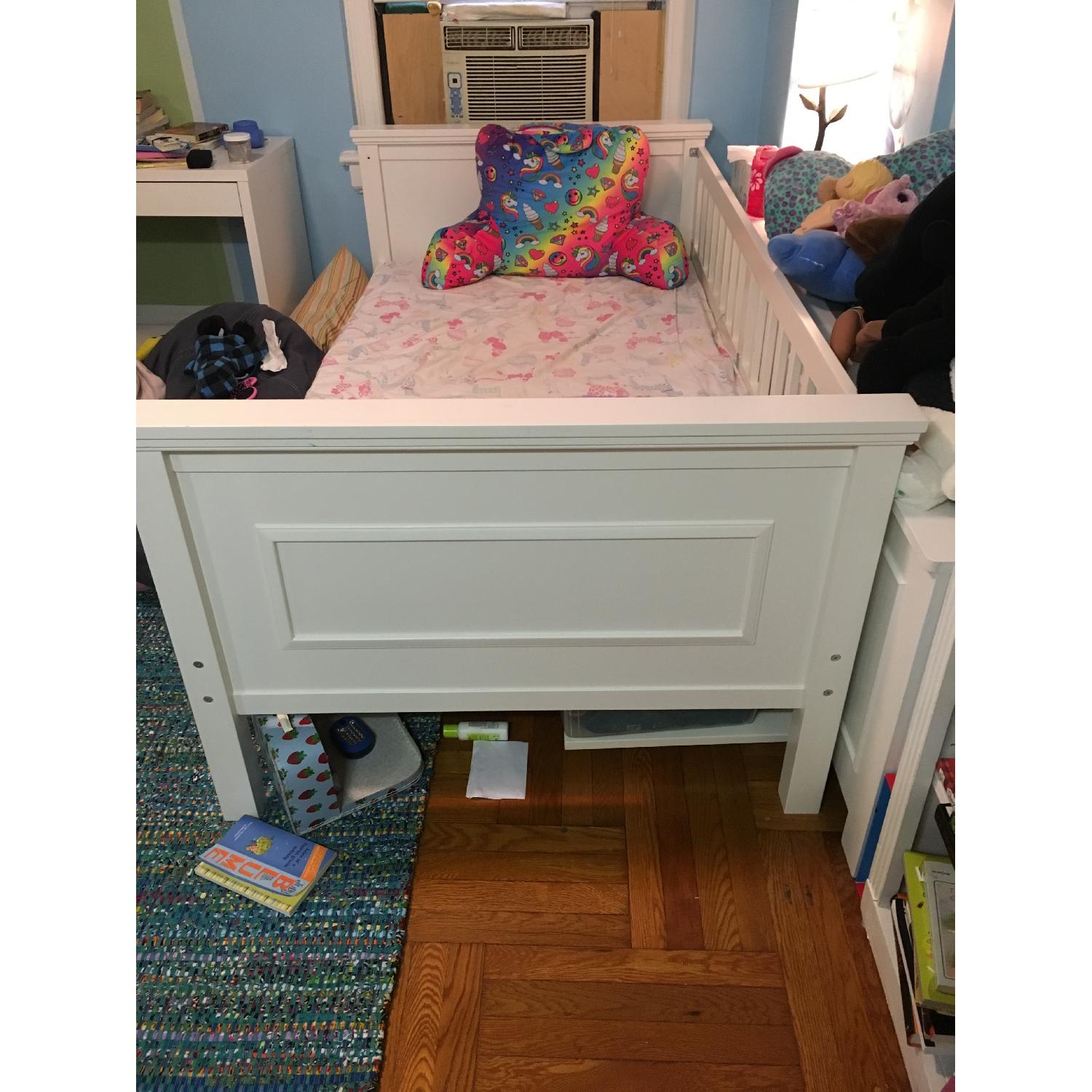 Pottery Barn White Wood Bunk Bed - image-3