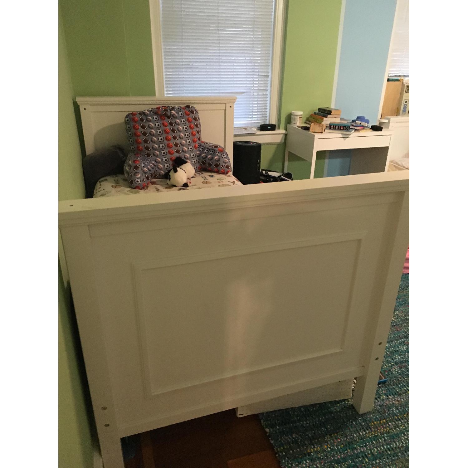 Pottery Barn White Wood Bunk Bed - image-5