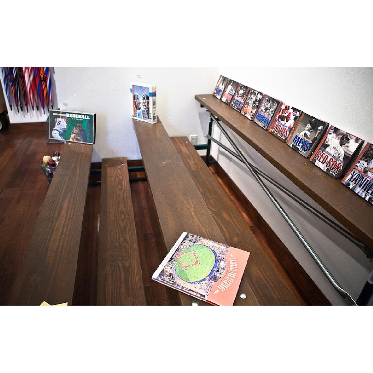 Wood Bleachers w/ Metal Frame - image-3